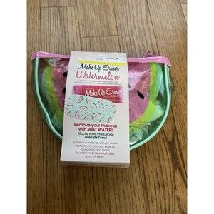 New The Original Make Up Eraser Reusable Remover Cloth Watermelon With Bag/Case